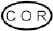 Símbolo de Kashrus Council of Canada (COR)